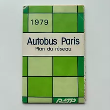 Plan Ratp 1979 Reseau De Bus Autobus Paris