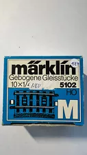 P 127 - Boîte De 10 Rails Voie M Marklin Ho 5201