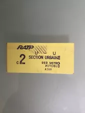 Ticket Ratp Métro 2eme Classe - Bus - Rer - Jaune - 1976 à 1992